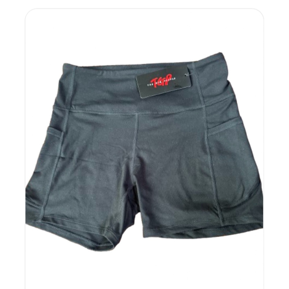 NWT Black Athletic Shorts with Two Pockets.